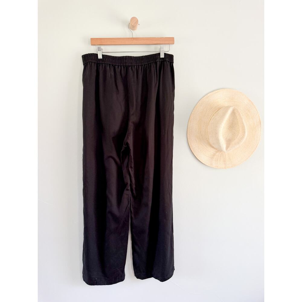 JCrew Factory | NWT TENCEL Pull On Wide Leg Pant Black | Sz 12 - Picture 6 of 9